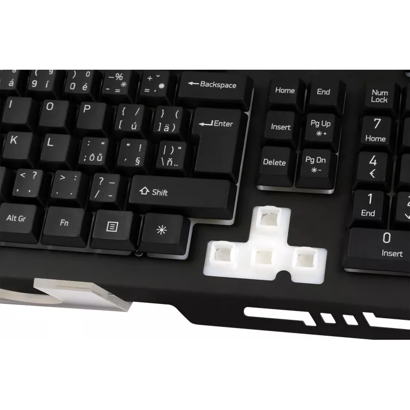 Tastatur YKB 3200 SHADOW metal, LED