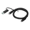 Lenovo 4X90U90618 USB-Kabel USB 3.2 Gen 1 (3.1 Gen 1) 1 m USB A/USB C USB C Schwarz