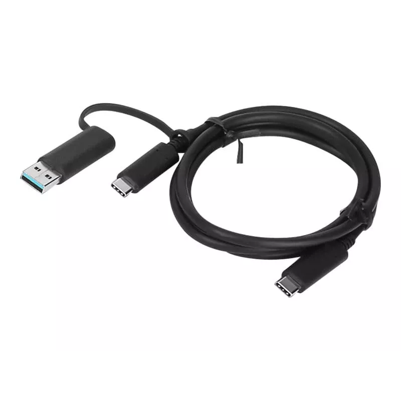 Lenovo 4X90U90618 USB-Kabel USB 3.2 Gen 1 (3.1 Gen 1) 1 m USB A/USB C USB C Schwarz