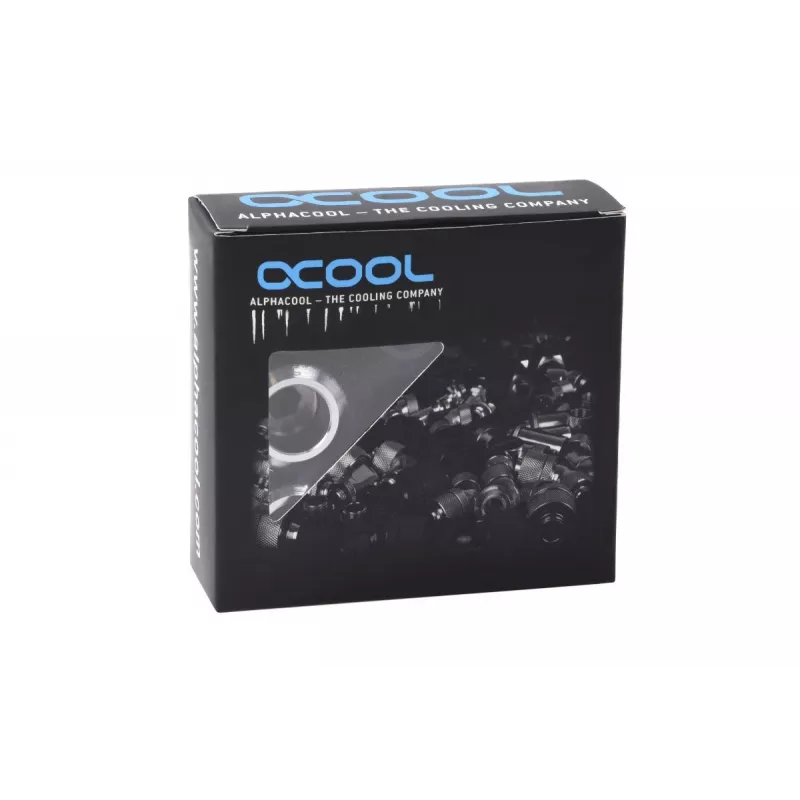 Fitting-Kit Alphacool 17474 — Messing-Chrom-Anschlüsse, Ø 22 mm, Höhe 20 mm
