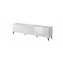 RTV-Schrank ABETO 200x42x52 weiß/glänzend weiß