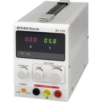 Basetech BT-155 Labornetzteil, einstellbar 0 - 15 V/DC 0 - 5 A 75 W Anzahl Outputs 1 x