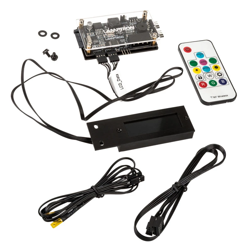 Lamptron TC20 PCI-Lüfter- und RGB-LED-Controller, schwarz – PCI-Steckplatz montierter Lüfter/LED-Hub