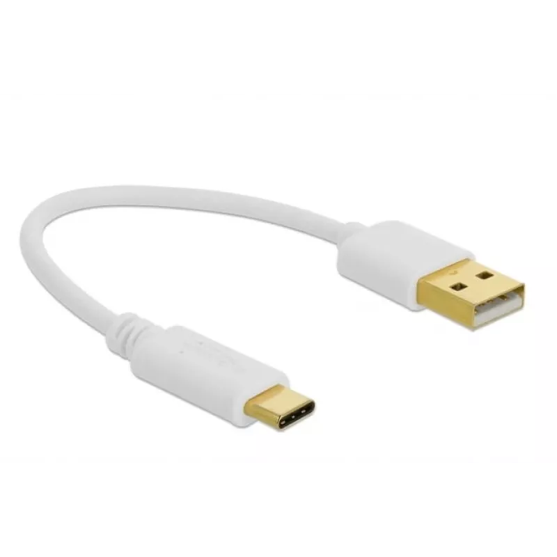 USB-Ladekabel DeLOCK Typ-A auf USB Typ-C 15 cm