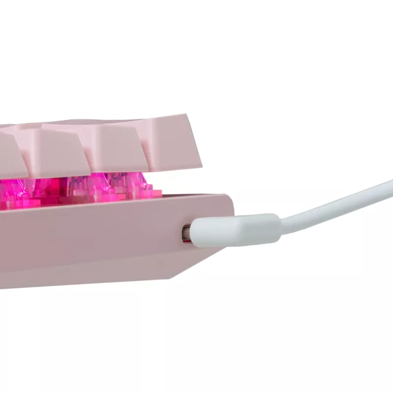 Mechanische Gaming-Tastatur White Shark Wakizashi GK-002421V2 Pink US-Blue-Layout