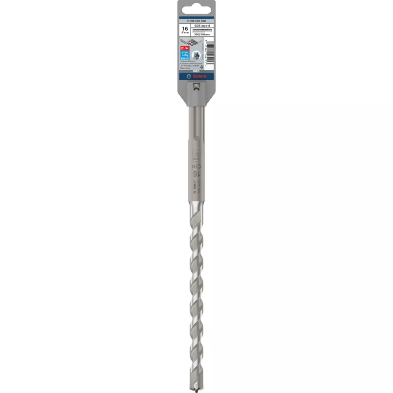 Bosch SDS max-4-Bohrer, Bohrhammer, 1,6 cm, 340 mm, Ziegel, Beton, 20 cm, SDS Max