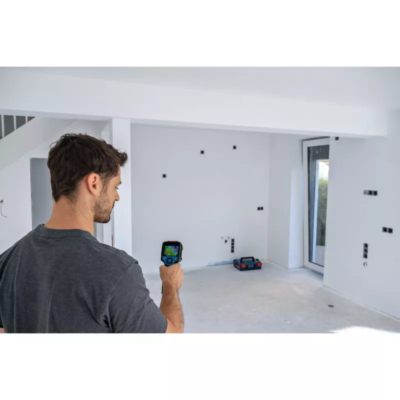 Akku-Wärmebildkamera GTC 12V-450-13 Professional, Thermomelder Blau/Schwarz, ohne Akku und Ladegerät, im Werkzeugkoffer
