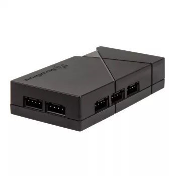 Lüftersteuerung SilverStone LSB01 – 3-Kanal manuelle Steuerung, schwarz, Kunststoffgehäuse, 46×19 mm