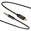 Baseus Yiven Audiokabel USB-C auf Miniklinke 3,5 mm, 1,2 m (Schwarz)