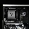 Jonsbo HX6250 Prozessor-Kühlkörper/Radiator 14 cm Schwarz 1 Stk.