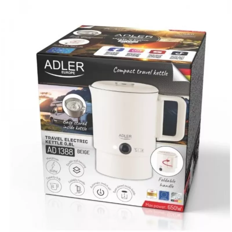 Reisekocher 0,8 L - Beige AD 1388