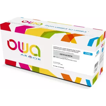 Armor OWA - Cyan - kompatibel - wiederaufbereitet - Tonerpatrone (Alternative zu: HP CE741A) - für HP Color LaserJet Professional CP5225, CP5225dn, CP