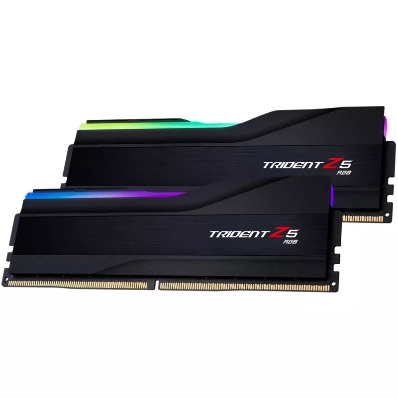 DIMM 32 GB DDR5-6000 (2x 16 GB) Dual-Kit, Arbeitsspeicher schwarz, F5-6000J2836G16GX2-TZ5RK, Trident Z5 RGB, INTEL XMP