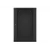 Wandmontierbarer Rack-Schrank LANBERG WF01-6618-10B, 18U, 600×600×907 mm, schwarz, 60 kg