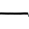LAPP 73220254 Spiralkabel UNITRONIC® SPIRAL 500 mm / 2000 mm 4 x 0,25 mm² Schwarz 1 Stück (73220254)
