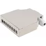 Glasfaser-Verteilerbox ShiverPeaks 07-65011 — 8-Port Metall Hutschiene, Grau