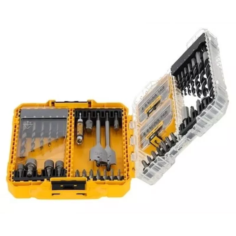 DeWalt Set mit 100 Pozidriv-Schrauben – Befestigungssatz, sortierte Größen für Holz- und Metallanwendungen