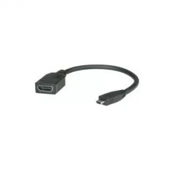 ROLINE HDMI High Speed Kabel mit Ethernet, HDMI BU - Micro HDMI ST 0,15m (11.04.5584)