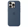 Silicone Case mit MagSafe für iPhone 16 Pro - Denim