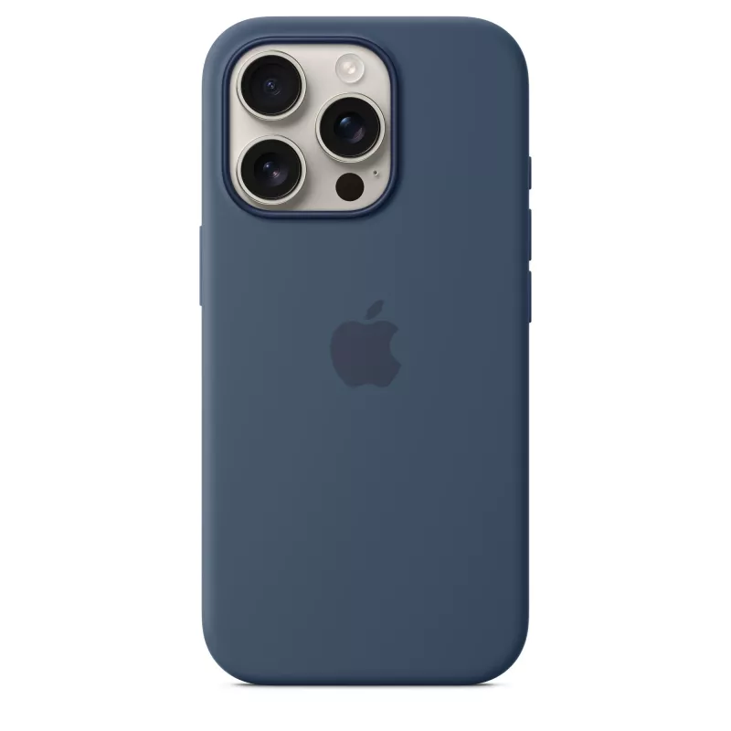 Silicone Case mit MagSafe für iPhone 16 Pro - Denim
