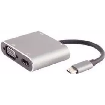 Laptop Dock S/CONN 14-05026 Kabelgebunden USB 3.2 Gen 1 Typ-C Grau