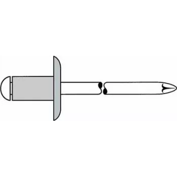 Blindniet GESIPA 5×8 mm Großkopf K14 KS für 2,5–4,5 mm Material, 250 Stück