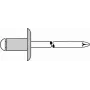 Blindniet GESIPA 5×8 mm Großkopf K14 KS für 2,5–4,5 mm Material, 250 Stück