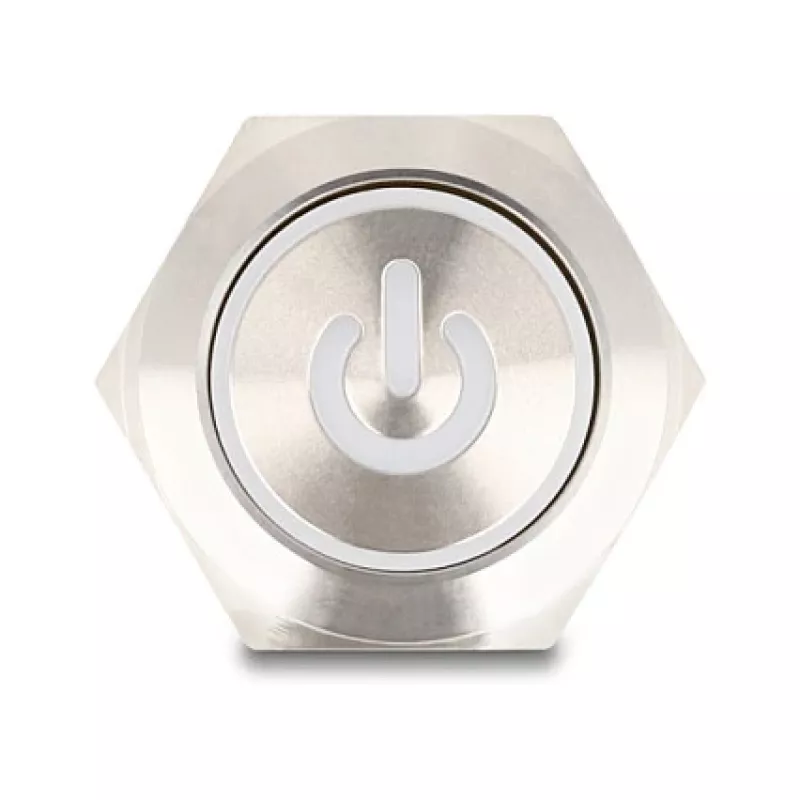 Drucktaster-Panel DeLOCK 20986 Silber 230V 3A