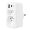 Power-Splitter MACLEAN MCE249 F/W – 2x Netzsteckdosen (16A + 6A) und 4x USB (2x A, 2x C PD 20W)