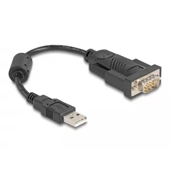 DeLOCK 61549 Serielles Kabel Schwarz 0,25 m USB Typ-A RS-232