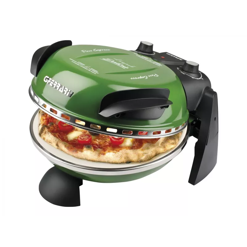 Delizia Pizzaofen G1000603 (Grün, 1.200 Watt, für Pizza Ø 31 cm)