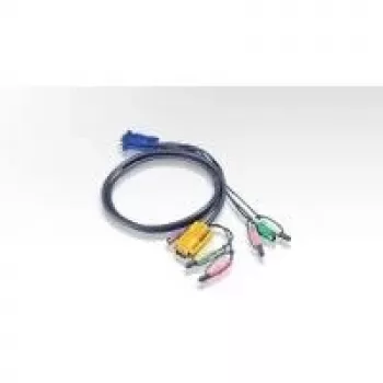 ATEN Tastatur- / Video- / Maus- (KVM-) Kabel - 15 Pin SPHD (M) - PS/2, 6-Pin, HD-15 (M) - 5 m (2L-5305P)