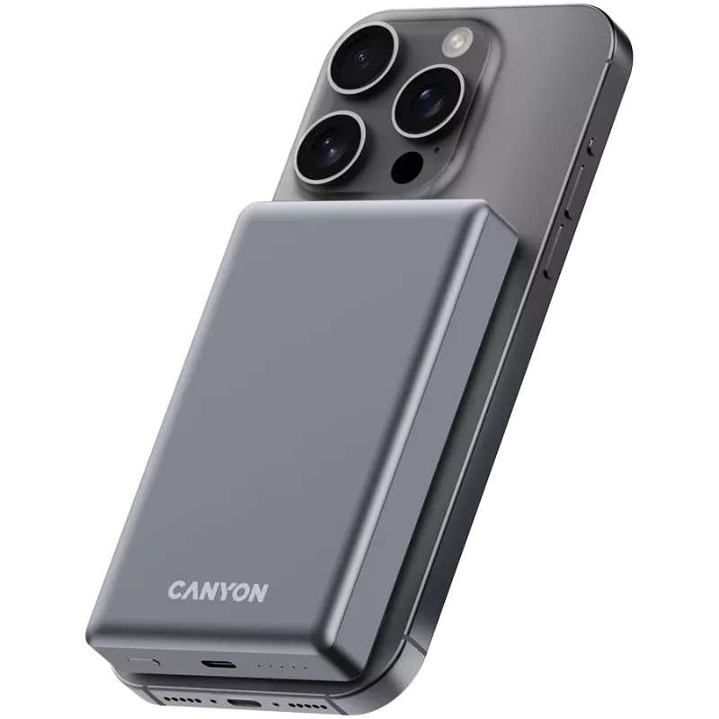 Canyon OnCharge 510 - Powerbank - 10.000 mAh - in USB-C - out USB-C PD 20W + Wireless Magnet