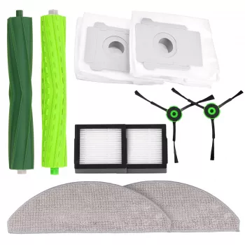 iRobot Roomba Staubsauger-Ersatzteile-Set: Bürsten, Rollen, Filter und Beutel für E, I, J, i3+, i4+, i5+, i6+, i7+, j7+