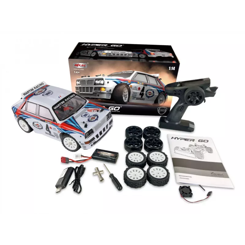Funkgesteuerter Wagen Amewi Hyper Go Lancia Delta HF Integrale 4WD Rallye Drift Modell (MPN 21109)