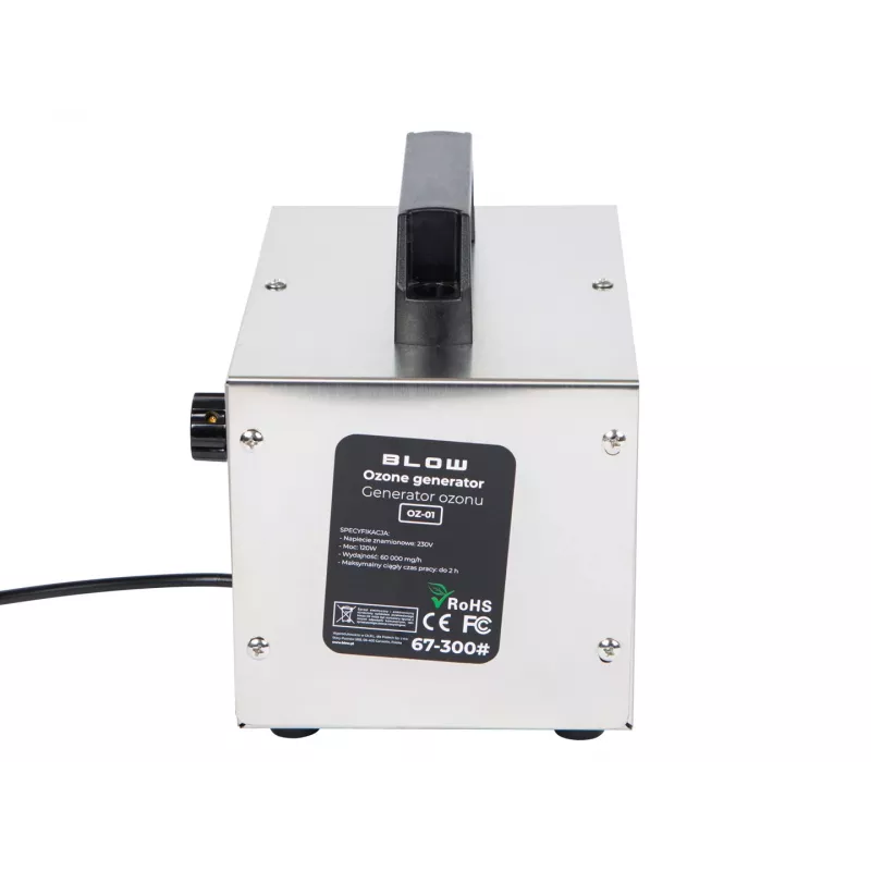 Ozongenerator BLOW oz-01 — 60.000 mg/h Leistung, 120 W Leistung