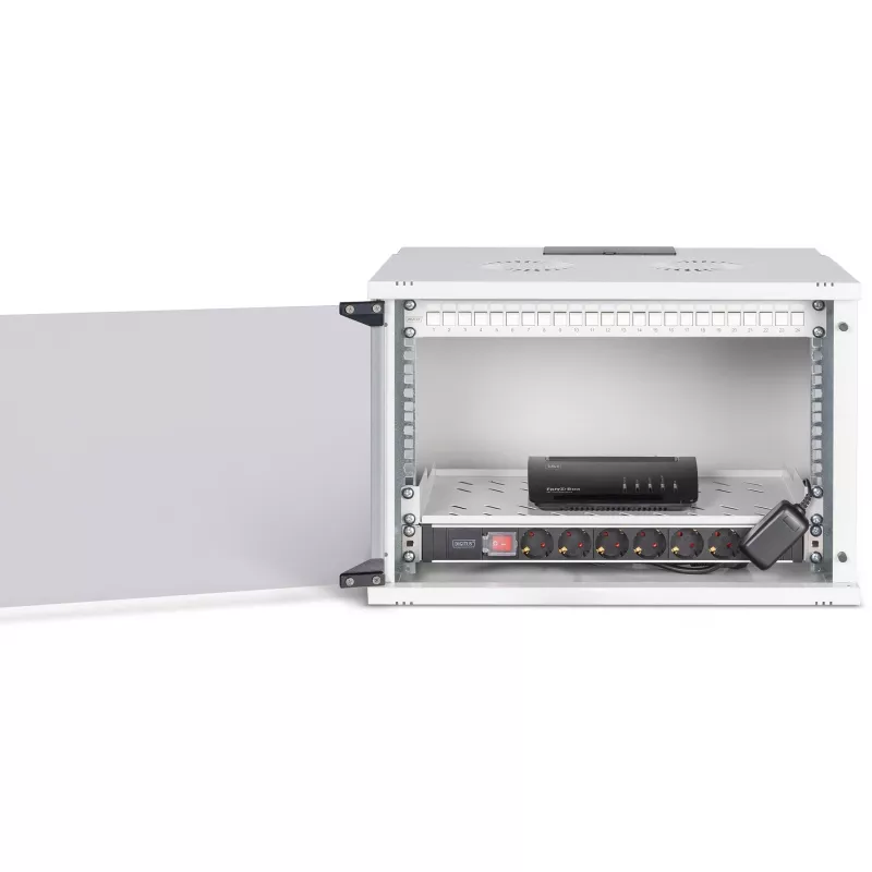 Netzwerk-Set DIGITUS DN-49202-SET 483 mm 7U 540x400 mm Rack-Gehäuse mit 7U Höhe und 540×400 mm Innenabmessungen