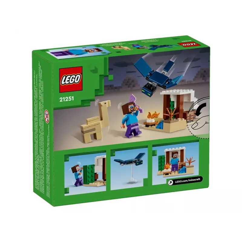 Lego Minecraft 21251 Steves Wüstenexpedition Spielzeug-Biom-Bauset