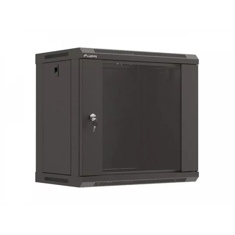 Wandmontierbares Rack LANBERG WF03-5309-10B, 9U, 500×350×540 mm, max. Belastung 60 kg, schwarz