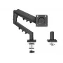 Monitorhalterung TRACER Pivot Master TRAUCH47659 — höhenverstellbar, neig-/drehbar, VESA 100×100, bis 9 kg, für 13–32 Zoll Bildschirme, Tischmontage, schwarz