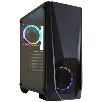 Xilence Xilent Blast X505.ARGB Gaming-PC-Gehäuse, RGB ATX Midi-Tower, schwarz (XG141)