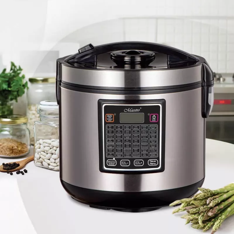 Multicooker Maestro MR-793 5 L, 900 W, Edelstahl/Schwarz, 42 Automatikprogramme, 40–160 °C