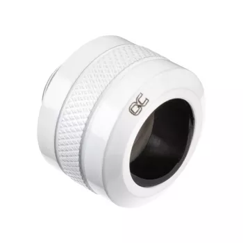 Fitting Alphacool 17484, Messing, weiß, 23 mm Höhe, 26 mm Durchmesser, 6er-Pack