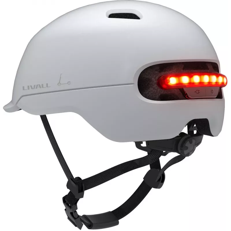 Open-face Helm Livall C20 Weiß Hartschalenkonstruktion