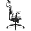 Bürostuhl Sharkoon OfficePal C50M — gepolsterte Sitzfläche, Netzrückenlehne, schwarz, Rückenlehne 49 × 63 cm, Sitzbreite 50 cm