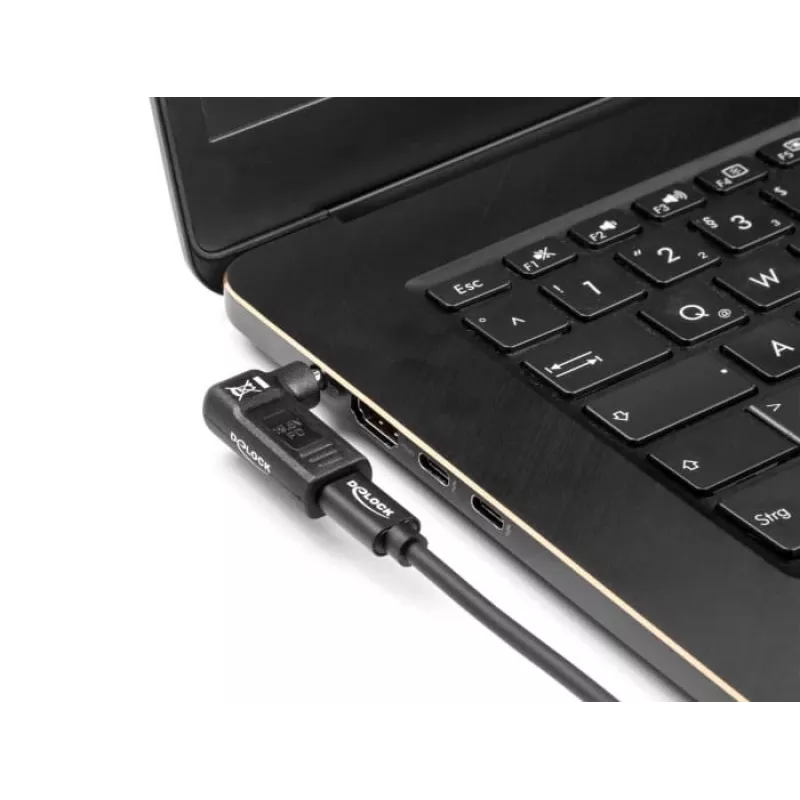 DeLOCK Adapter USB Type-C Buchse auf HP 4,8 x 1,7 mm Stecker 90° abgewinkelt