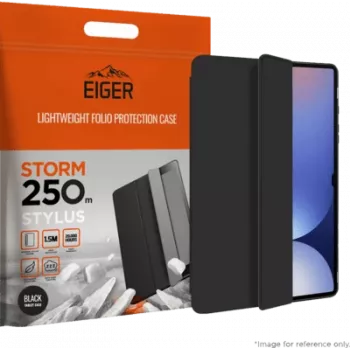Tablet-Hülle Eiger Storm Stylus 250m für Galaxy Tab S10 FE+ — schwarz