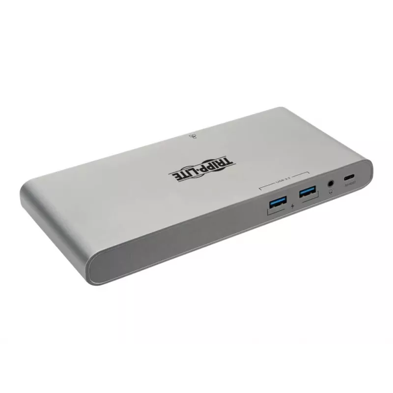 Eaton Tripp Lite USB-C Dock, Triple Display - 4K HDMI/DisplayPort, VGA, USB 3.2 Gen 1, USB-A/USB-C Hub, GbE, 100W PD Charging, International Power Cables - Dockingstation - USB-C