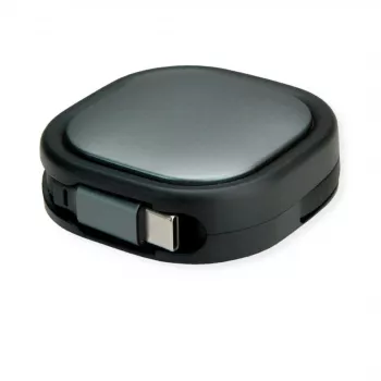 ROLINE USB2.0 Aufrollbares Kabel C-C ST/ST 1,2m – Kabel – Digital/Daten (11.02.8420)