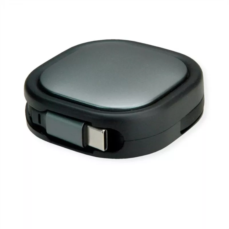ROLINE USB2.0 Aufrollbares Kabel C-C ST/ST 1,2m – Kabel – Digital/Daten (11.02.8420)